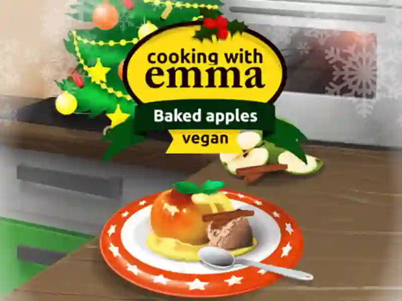 遊戲Cooking with Emma Baked Apples vegan在線