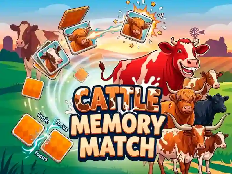 遊戲Cattle Memory Match在線