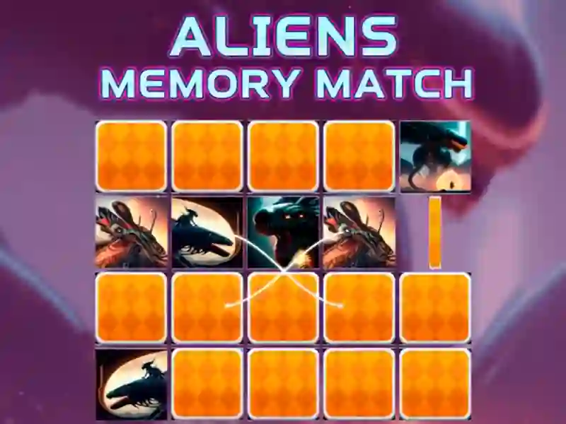 遊戲Aliens Memory Match在線