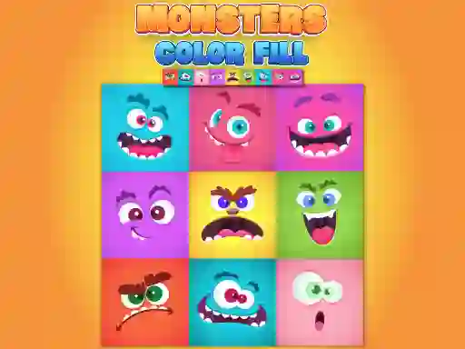 遊戲Monsters Color Fill在線