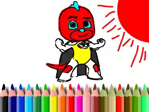 遊戲Back To School: Mask Boy Coloring在線