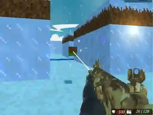 遊戲Blocky Swat Shooting Iceworld Multiplayer在線