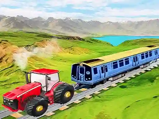 遊戲Chained tractor towing train在線