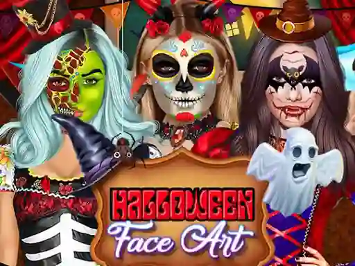 遊戲Kylie Jenner Halloween Face Art在線
