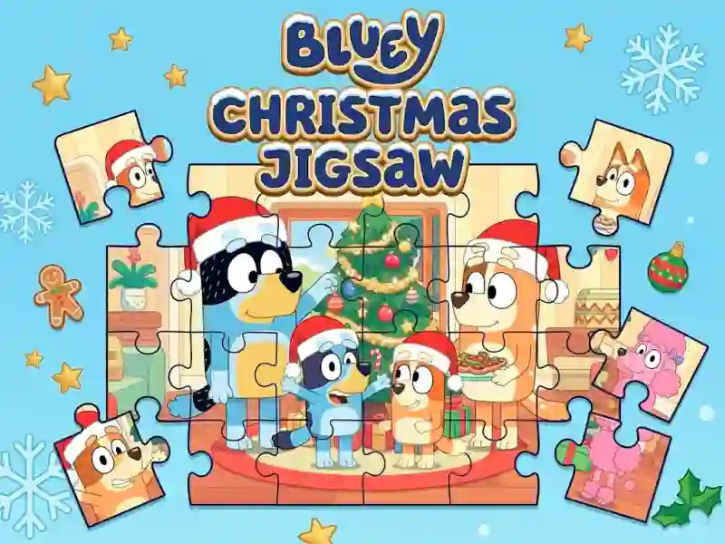 遊戲Bluey Christmas Jigsaw在線