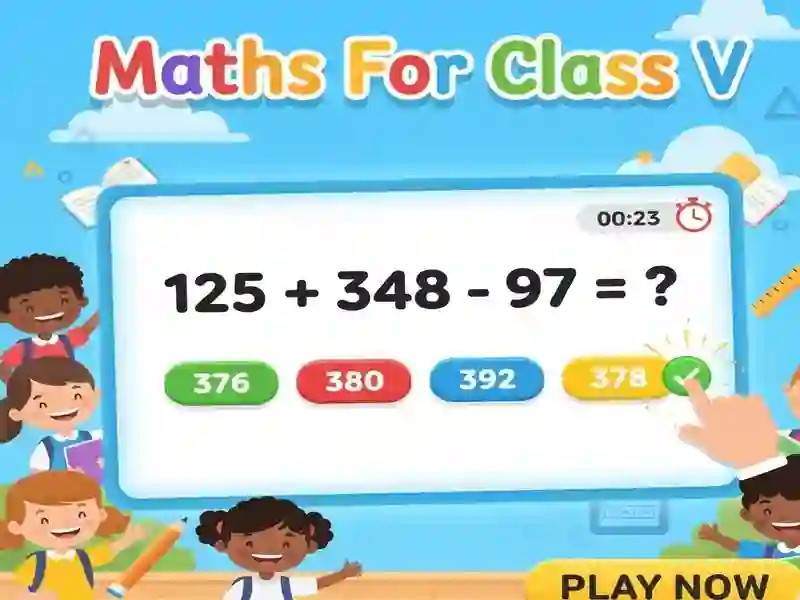 遊戲Maths For Class V在線