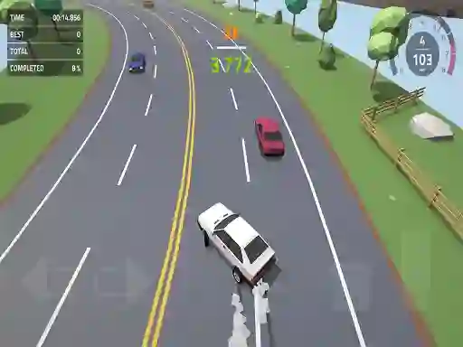 遊戲Polygon Drift: Endless Traffic Racing在線
