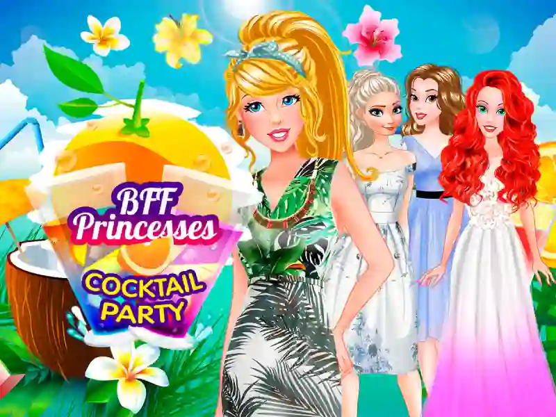 遊戲BFF Princesses Cocktail Party在線