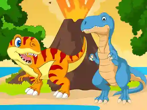遊戲Dino Jigsaw在線