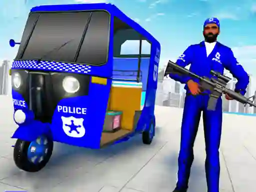 遊戲Police Auto Rickshaw Taxi在線
