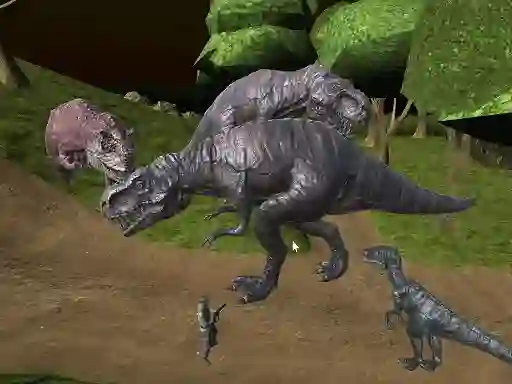 遊戲Mightnight Multiplayer Dinosaur Hunt在線