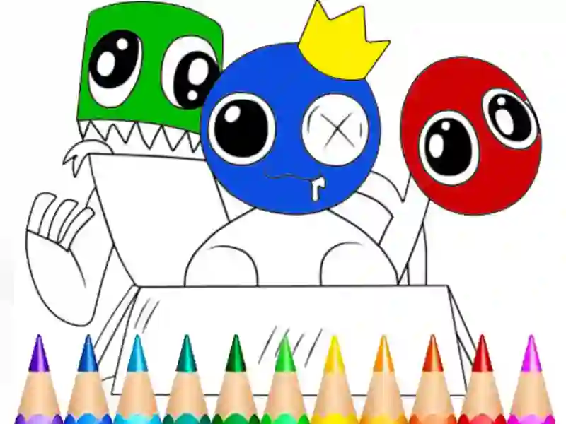 遊戲Rainbow Friends Coloring Book在線