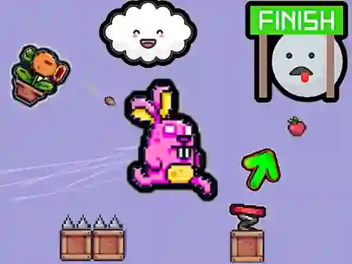 遊戲Cute Rabbit's Challenging Adventure在線