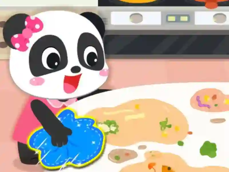 遊戲Baby Panda Cleanup在線
