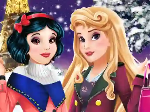 遊戲Aurora and Snow White Winter Fashion在線