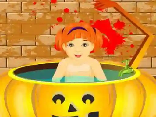 遊戲Little Baby Halloween Bathing在線
