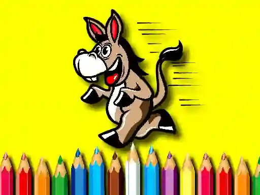 遊戲Back To School Coloring Book Donkey在線