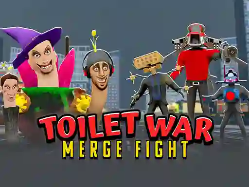 遊戲Toilet War: Merge Skibidi在線
