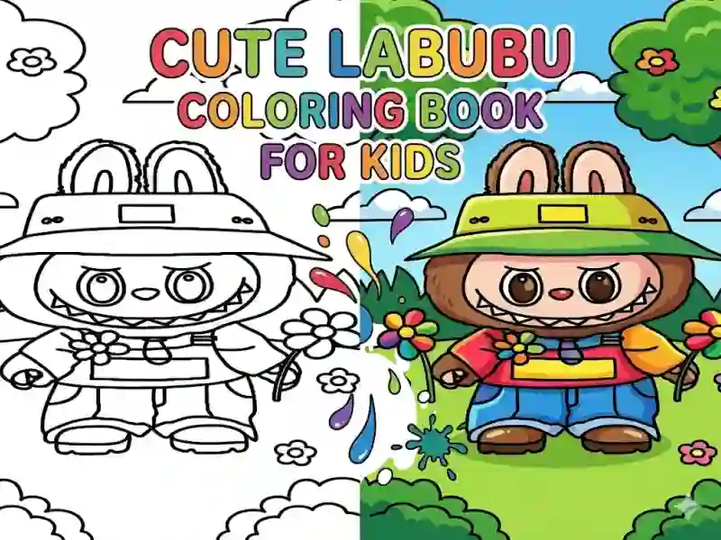 遊戲Cute Labubu Coloring Book for Kids在線