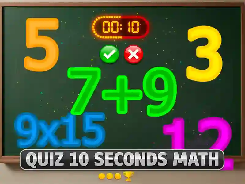 遊戲Quiz 10 Seconds Math在線