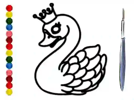 遊戲Back To School: Swan Coloring Book在線