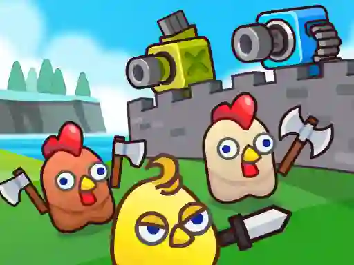 遊戲Merge Cannon: Chicken Defense在線