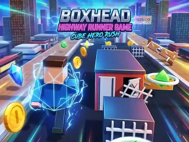 遊戲Boxhead Highway Runner Game在線