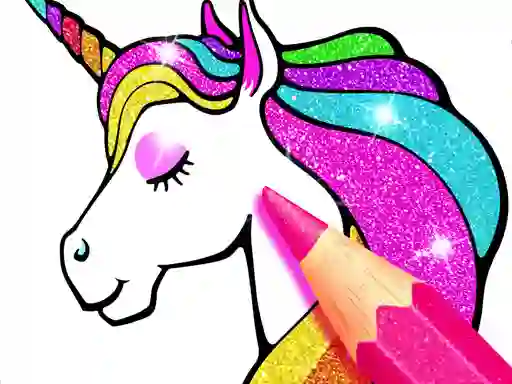 遊戲Unicorn Coloring Book Glitter在線