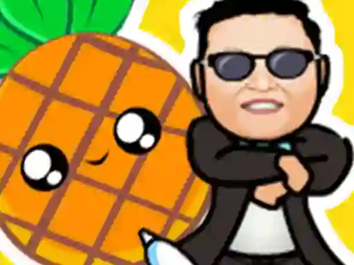 遊戲Pineapple and pen vs gangnam style在線