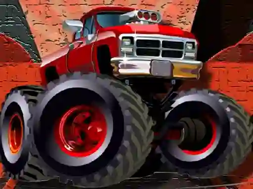 遊戲Crazy Monster Trucks Puzzle在線