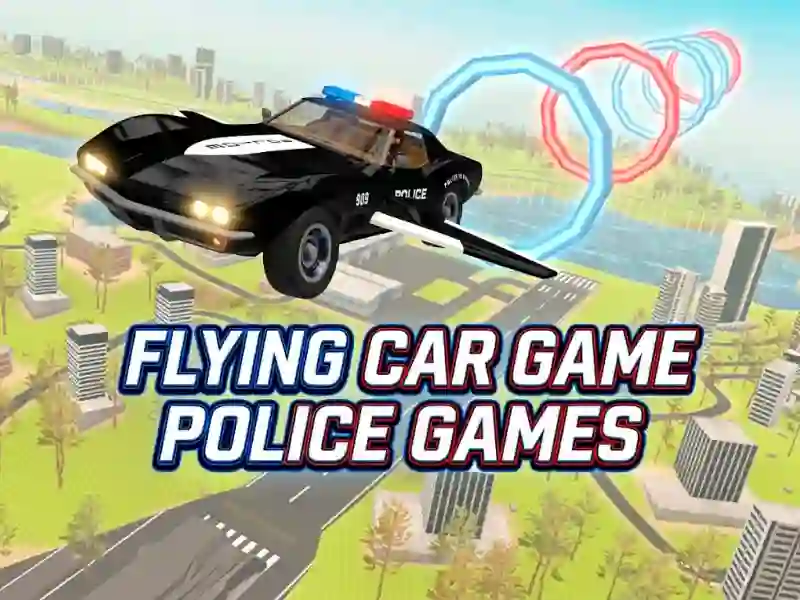 遊戲Flying Car Game Police Games在線