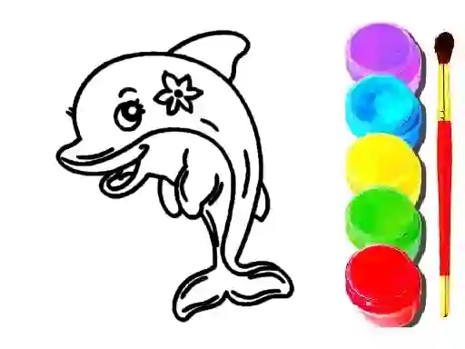 遊戲Dolphin Coloring Book在線