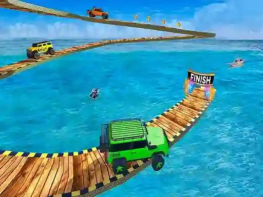 遊戲Impossible Tracks Jeep Stunts Driving在線