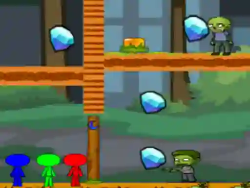 遊戲StickMan Bros Vs Zombies在線