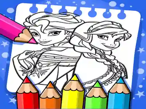 遊戲Frozen Coloring Book在線