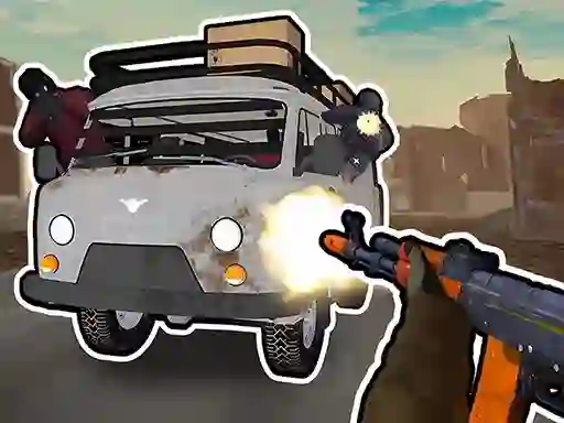 遊戲Road Chase. Shooter Realistic Guns在線