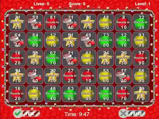 遊戲Christmas Number Crunch Rounding在線