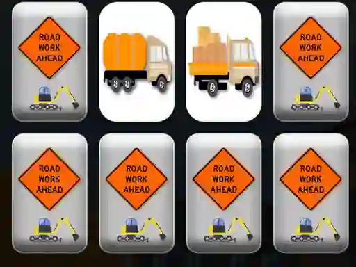 遊戲Work Trucks Memory在線