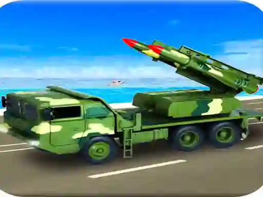 遊戲Us Army Missile Attack Army Truck Driving Games在線