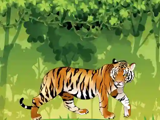 遊戲Angry Tiger Coloring在線