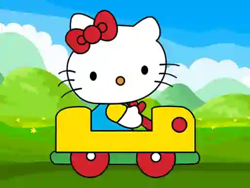 遊戲Hello Kitty Car Jigsaw在線