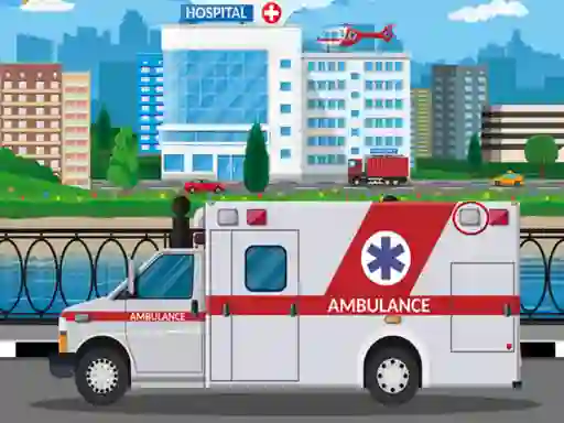 遊戲Ambulance Trucks Differences在線