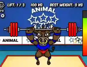 遊戲Animal Olympics Weight Lifting在線