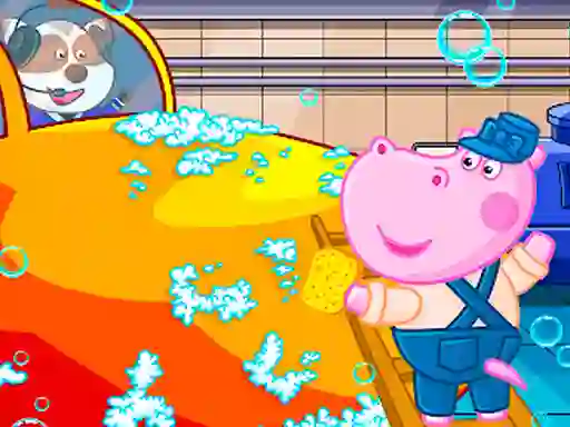遊戲Hippo Car Service Station在線