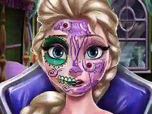 遊戲Elsa Scary Halloween Makeup在線