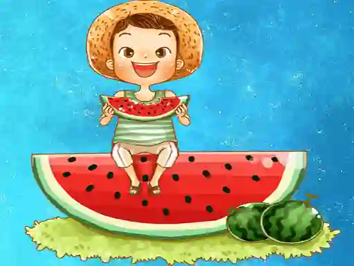遊戲Watermelon and Drinks Puzzle在線