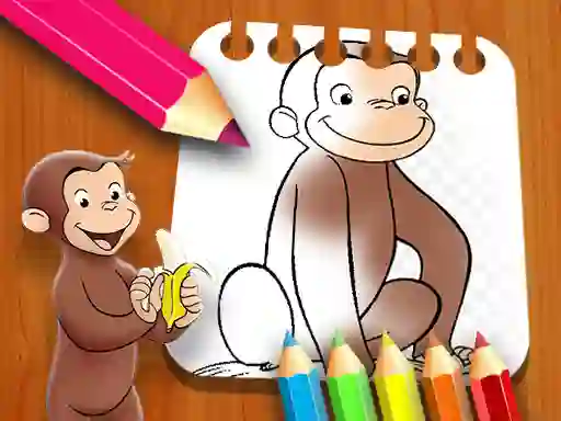 遊戲Curious George Coloring Book在線