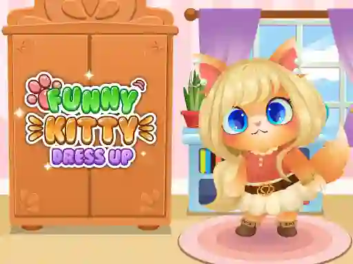 遊戲Funny Kitty Dress Up在線