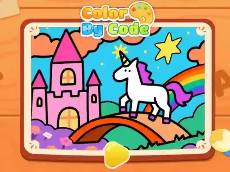 遊戲Color By Code: Rainbow Unicorn在線