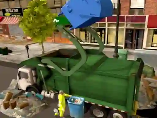 遊戲Town Clean Garbage Truck在線